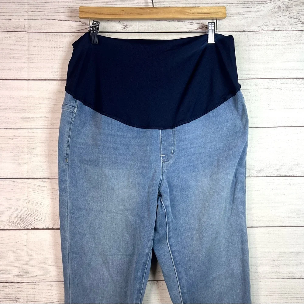 Madewell Maternity Over-the-Belly Roadtripper Jeggings Berrington Wash Size 30